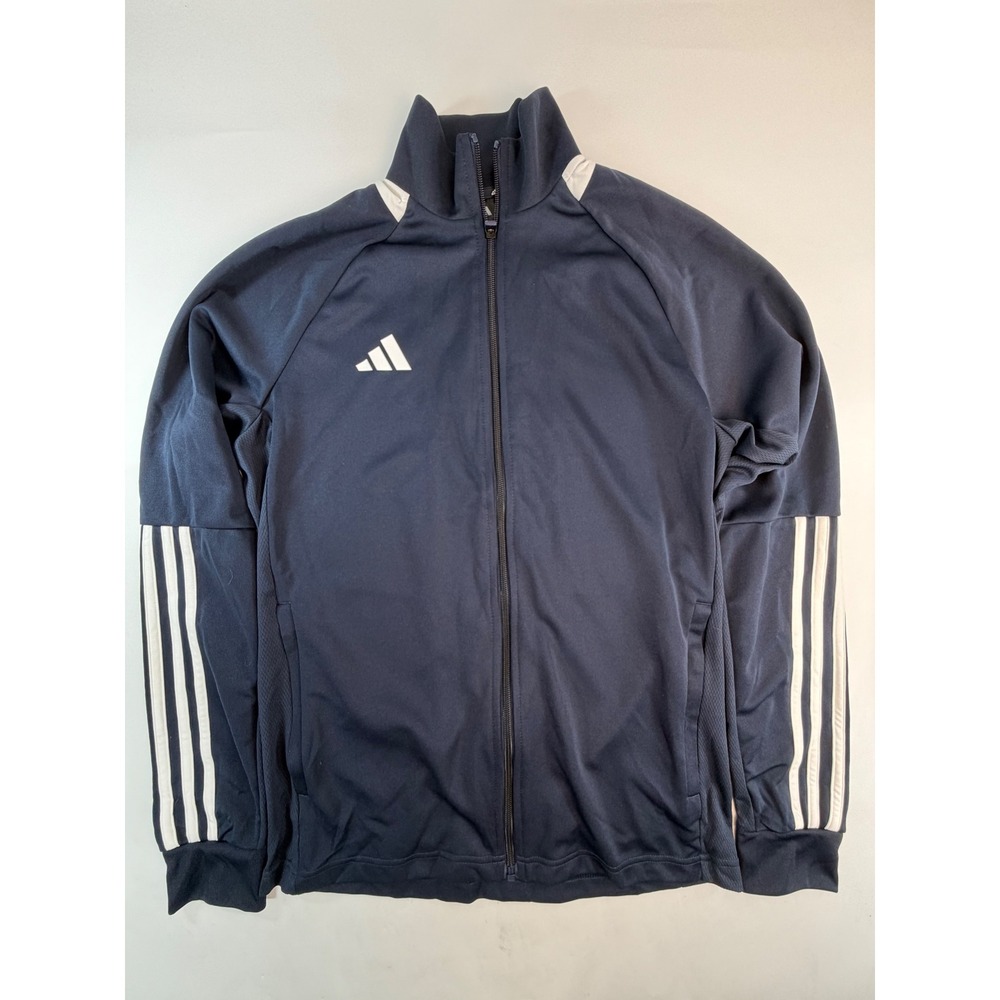 Adidas Mens Sereno Track Jacket Legend Ink White Aeroready IR9748 Size M